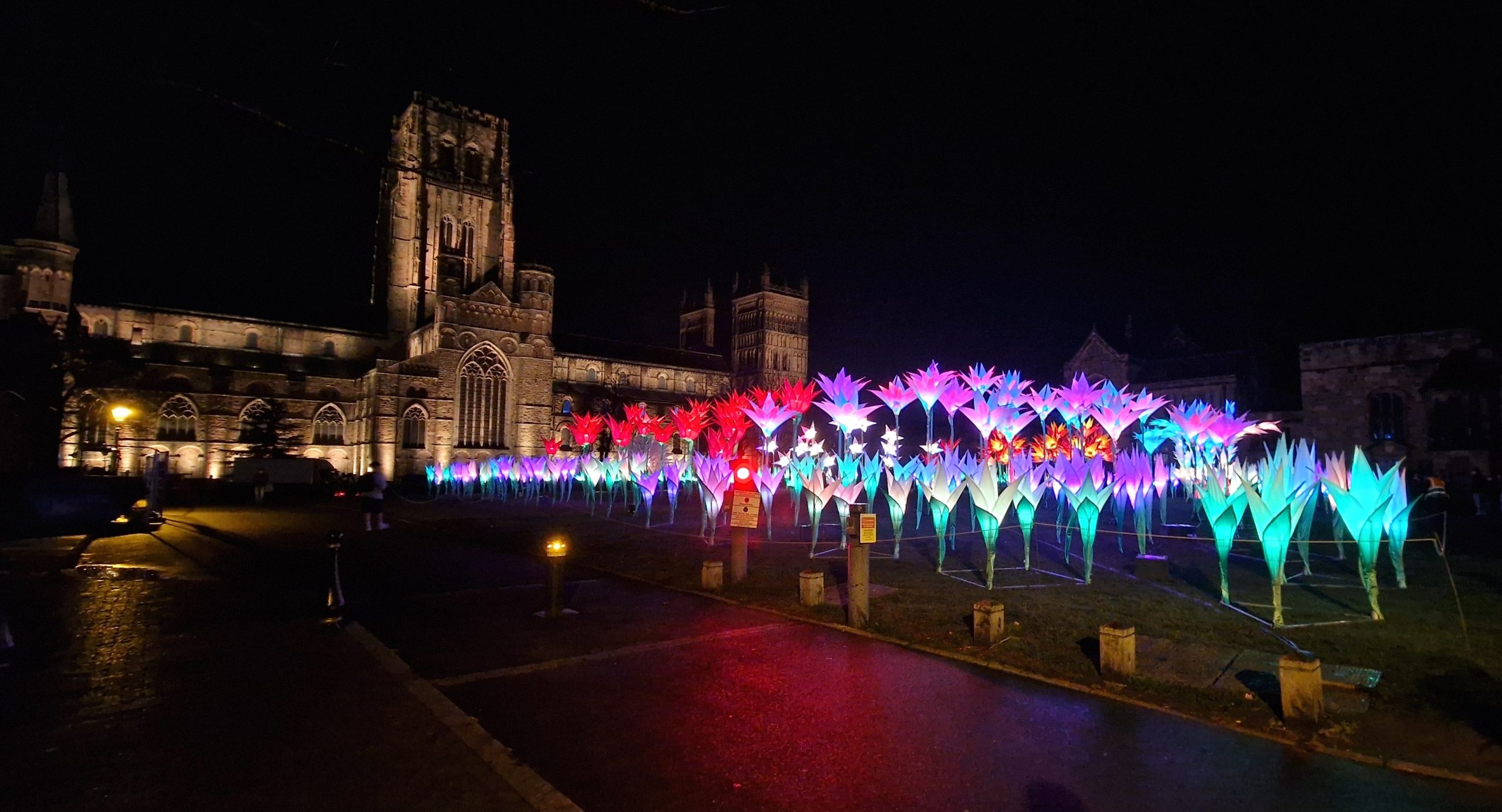 Seeing Durham City Centre A-GLOW at Lumiere 2025